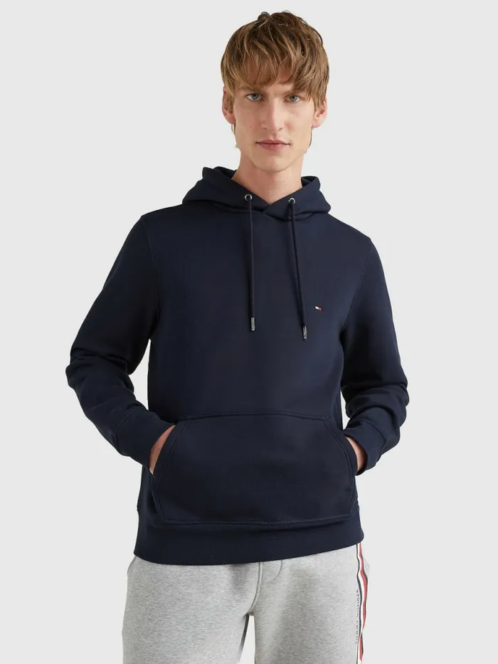 Tommy Hilfiger Drawstring Flag Embroidery Hoody Desert Sky Mens Sweatshirts and Hoodies On Sale Tommy Hilfiger Drawstring Flag Embroidery Hoody Desert Sky Mens Sweatshirts and Hoodies On Sale