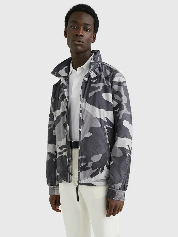 Tommy Hilfiger Elevated Camo Print Hooded Jacket Antique Grey Mens Coats and Jackets Near Me Tommy Hilfiger Elevated Camo Print Hooded Jacket Antique Grey Mens Coats and Jackets Near Me