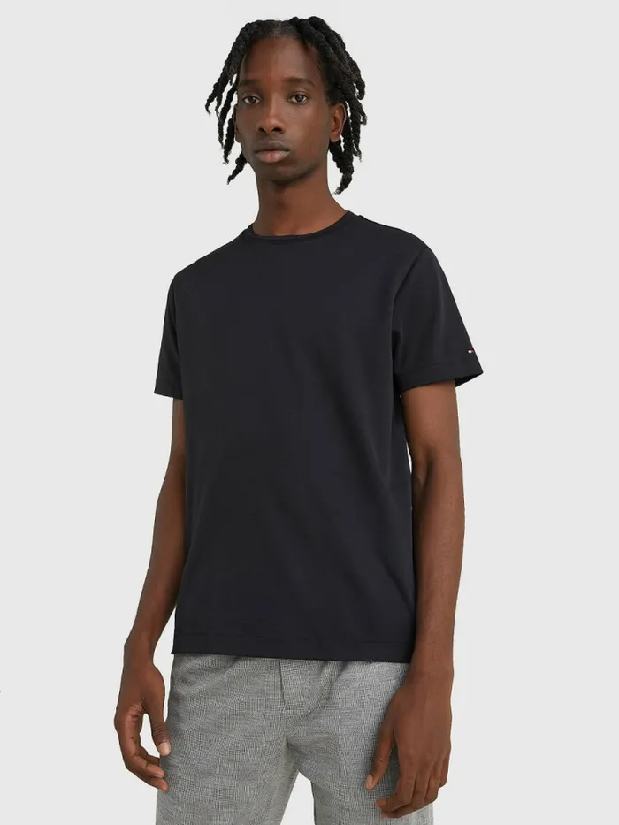 Tommy Hilfiger Elevated Interlock TShirt Black Mens TShirts Fashion