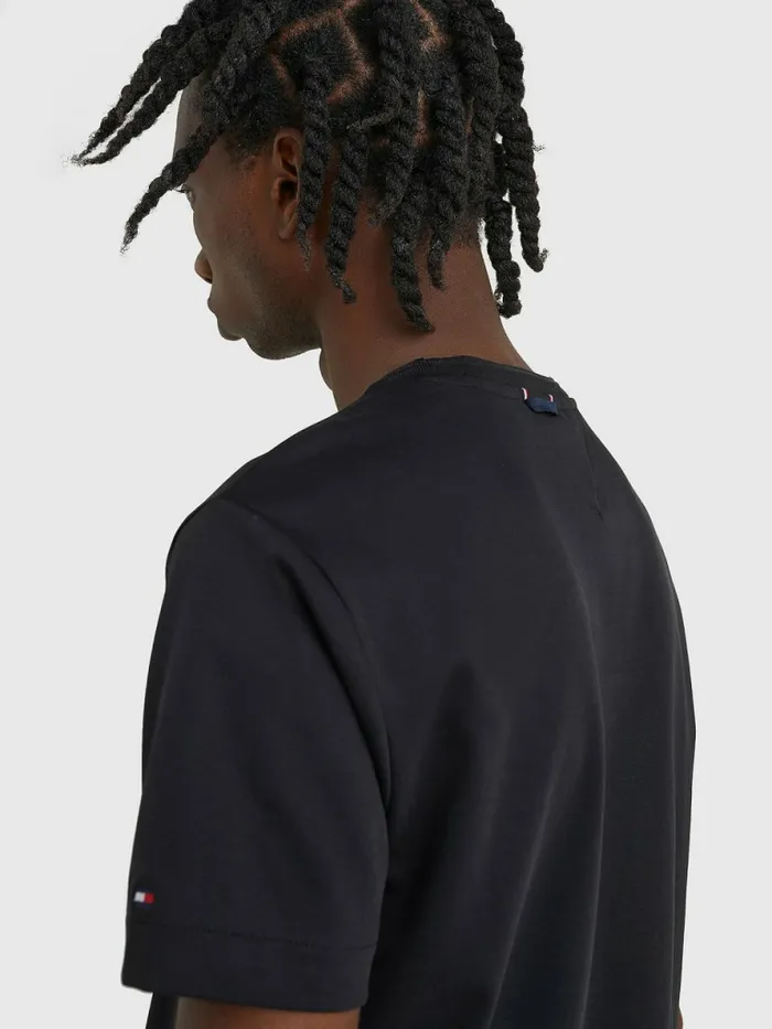 Tommy Hilfiger Elevated Interlock TShirt Black Mens TShirts Fashion