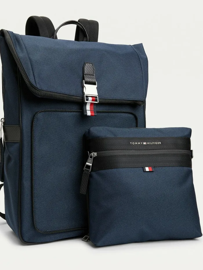 Tommy Hilfiger Elevated Modern 2In1 Backpack Desert Sky Mens Bags On Sale