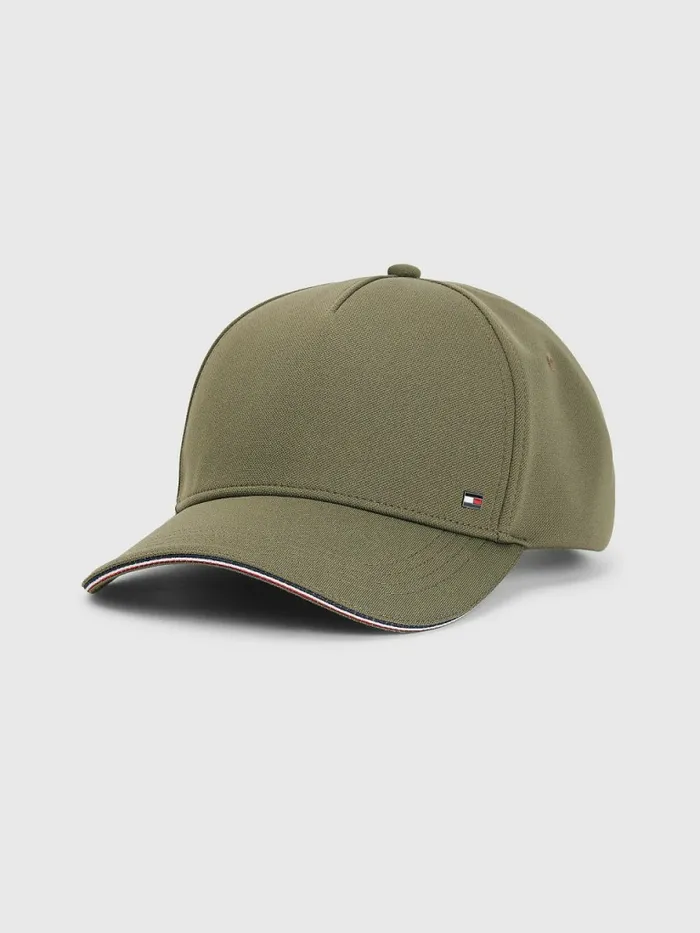 Tommy Hilfiger Elevated Signature Tape Cap Army Green Mens Hats and Scarves Fashion Tommy Hilfiger Elevated Signature Tape Cap Army Green Mens Hats and Scarves Fashion