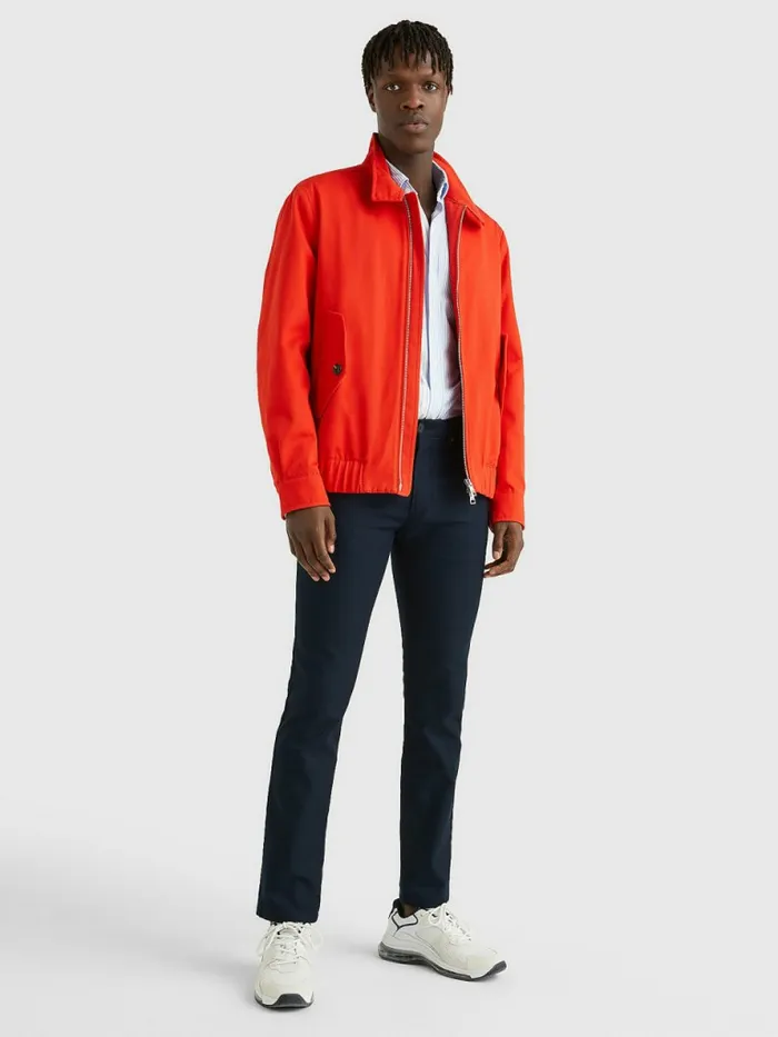 Tommy Hilfiger Elevated StandUp Collar Harrington Jacket Hot Heat Mens Coats and Jackets Online