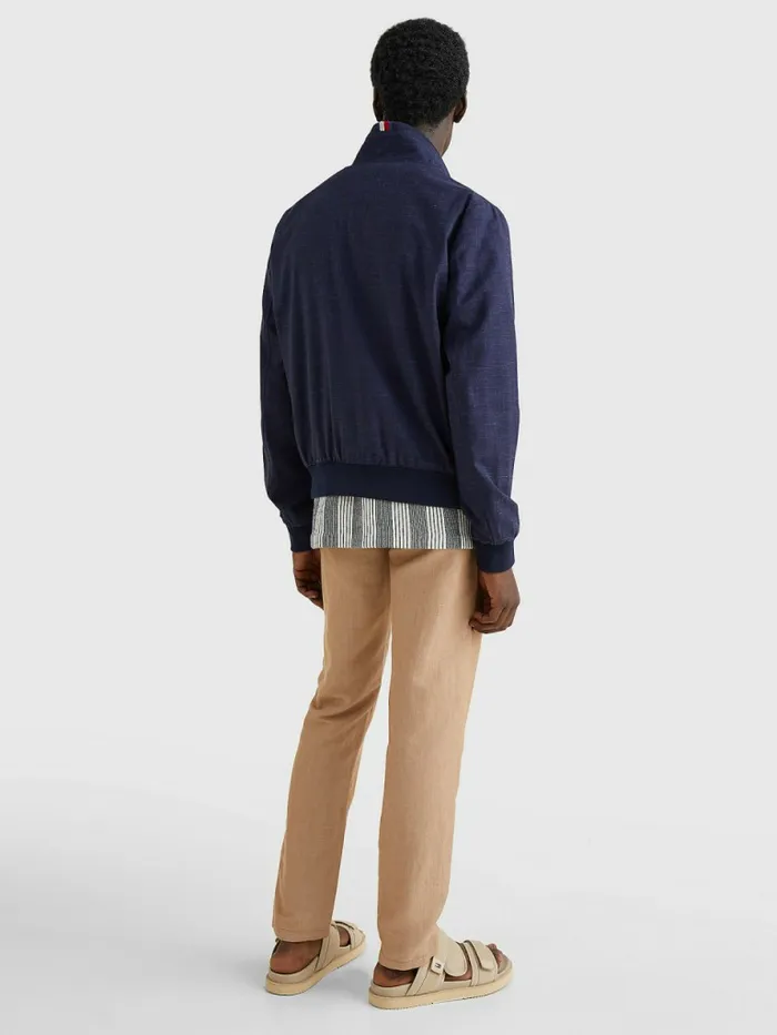Tommy Hilfiger Elevated Wool Blend Bomber Twilight Indigo Mens Coats and Jackets Sale