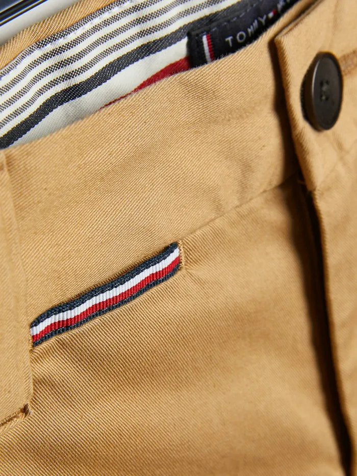 Tommy Hilfiger Essential Chino Shorts Classic Khaki Boys Trousers and Shorts On Sale