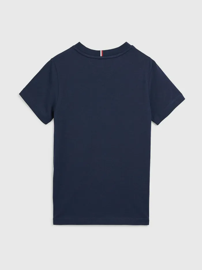 Tommy Hilfiger Essential ColourBlocked TShirt Twilight Navy Boys TShirts and Polos Cheap On Sale