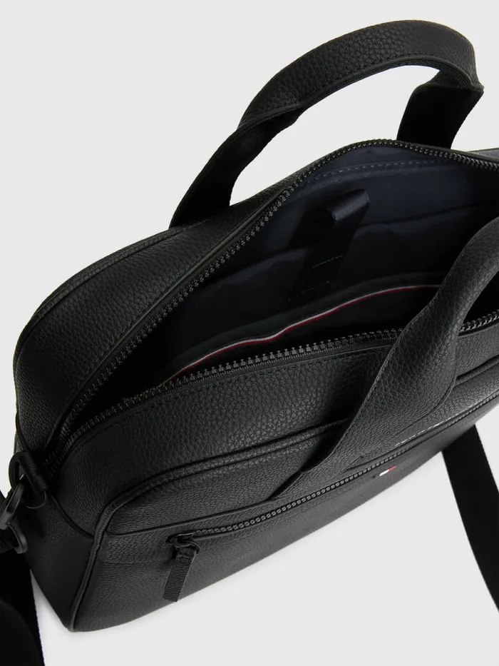 Tommy Hilfiger Essential Computer Bag Black Mens Belts Gift Ideas