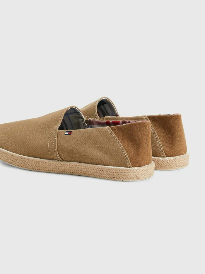 Tommy Hilfiger Essential Contrast Panel Espadrilles Camel Mens Casual Shoes Gift Ideas