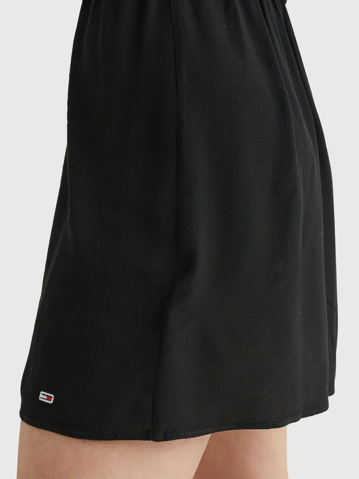 Tommy Hilfiger Essential Fit And Flare Dress Black Womens Dresses and Jumpsuits Online