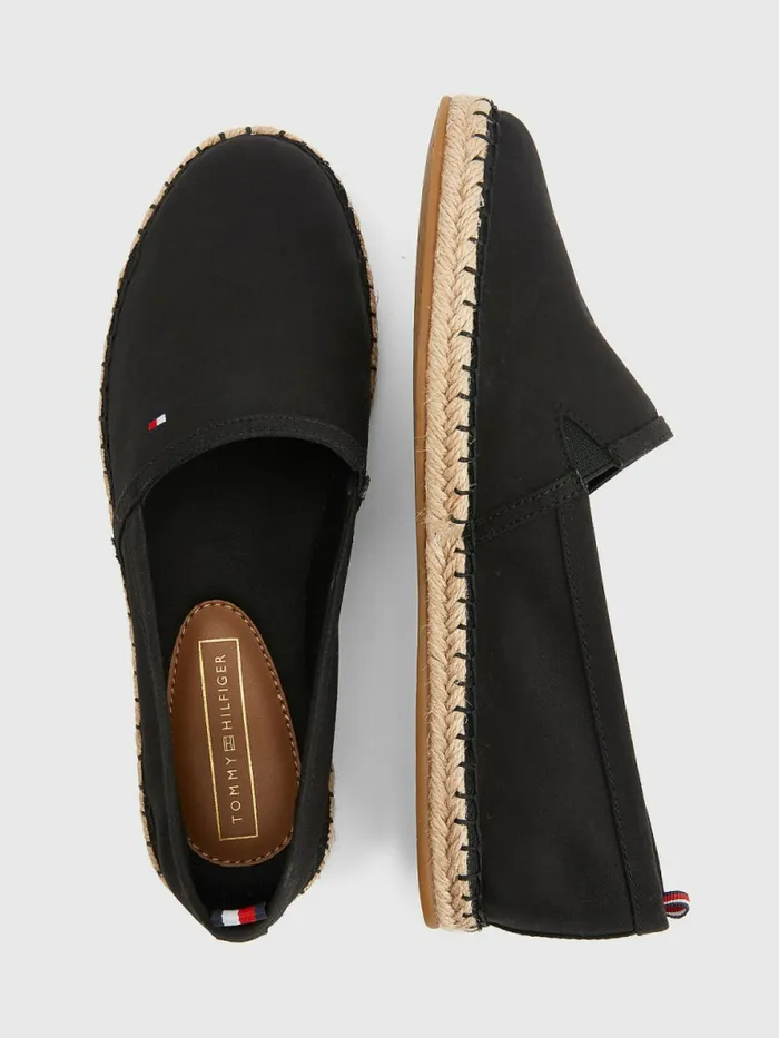Tommy Hilfiger Essential Flag Espadrilles Black Womens Boots Near Me