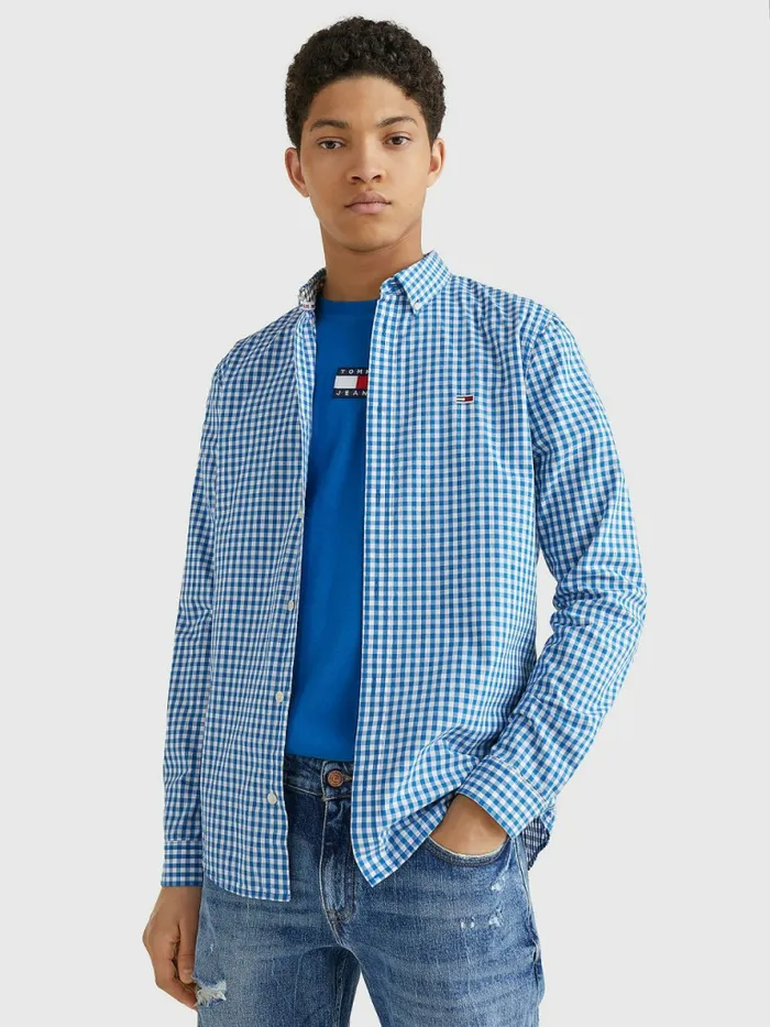 Tommy Hilfiger Essential Gingham Check Shirt Regatta BlueWhite Check Mens Shirts Fashion Tommy Hilfiger Essential Gingham Check Shirt Regatta BlueWhite Check Mens Shirts Fashion