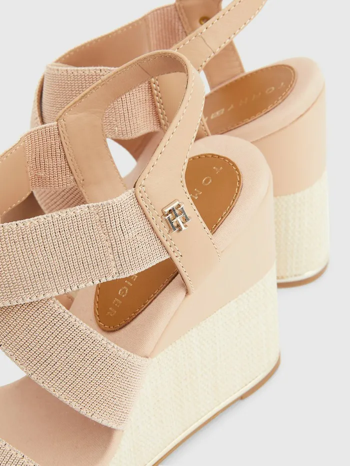Tommy Hilfiger Essential High Heel Wedges Sandrift Womens Sandals Casaul