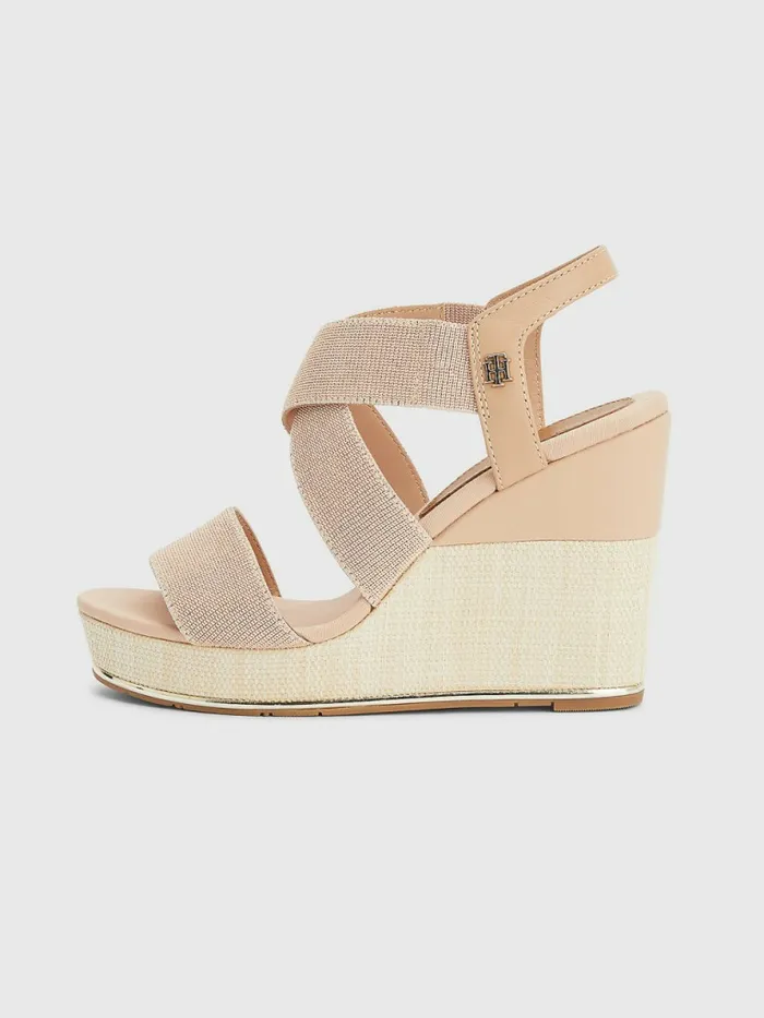 Tommy Hilfiger Essential High Heel Wedges Sandrift Womens Sandals Casaul