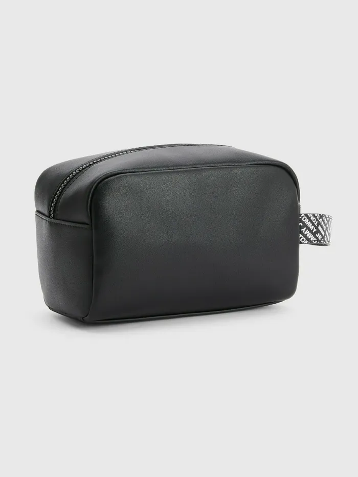 Tommy Hilfiger Essential Leather Washbag Black Mens Bags Gift Ideas