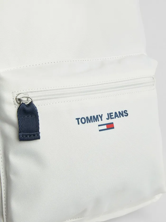Tommy Hilfiger Essential Logo Backpack Ecru Womens Bags On Sale