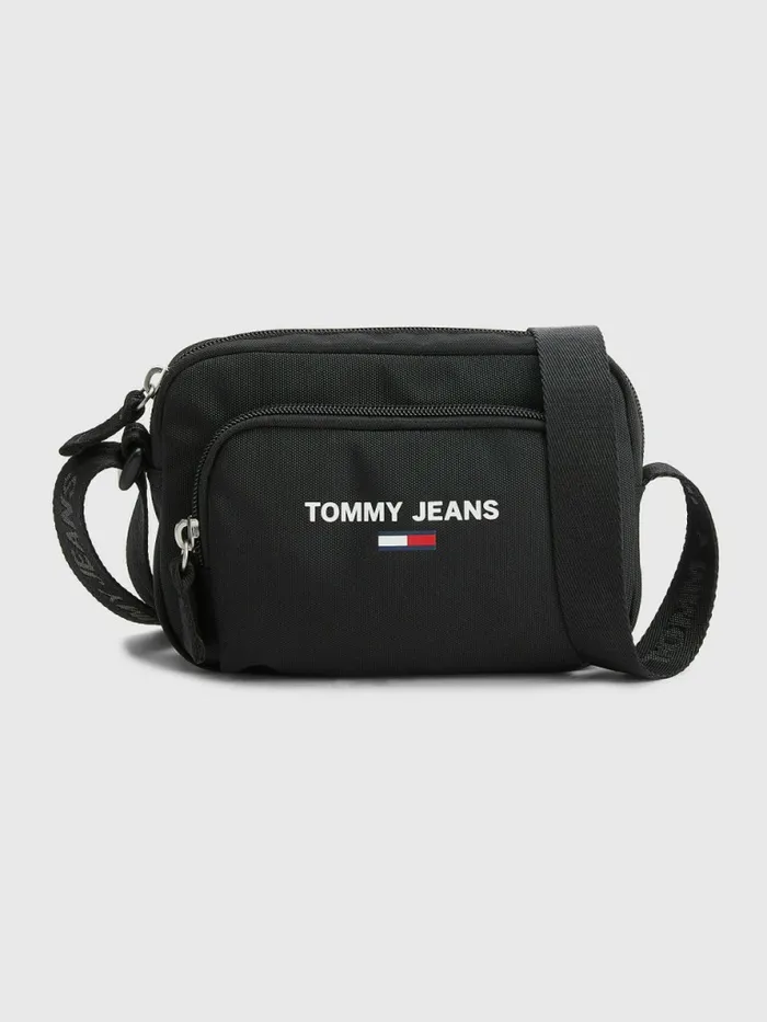 Tommy Hilfiger Essential Logo Crossover Bag Black Womens Bags On Sale