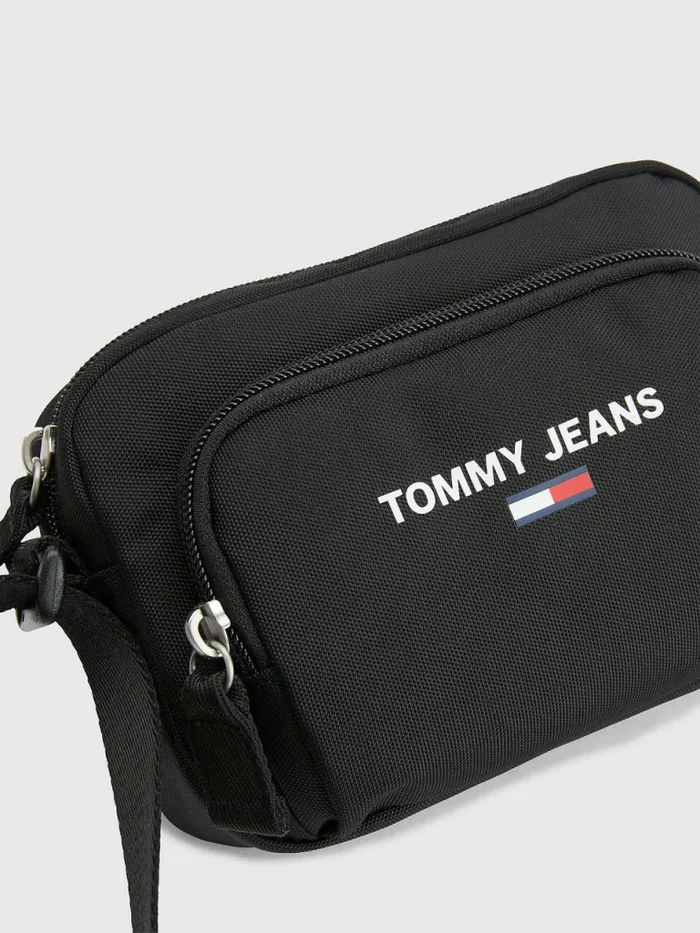 Tommy Hilfiger Essential Logo Crossover Bag Black Womens Bags On Sale