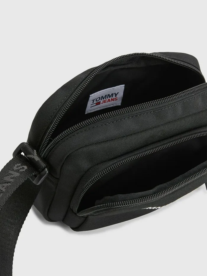 Tommy Hilfiger Essential Logo Crossover Bag Black Womens Bags On Sale