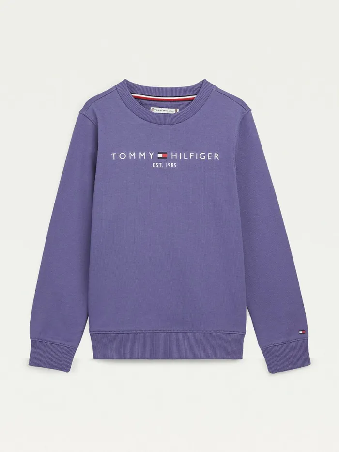 Tommy Hilfiger Essential Logo Sweatshirt Dark Aster Girls Sweatshirts and Hoodies Sale Tommy Hilfiger Essential Logo Sweatshirt Dark Aster Girls Sweatshirts and Hoodies Sale