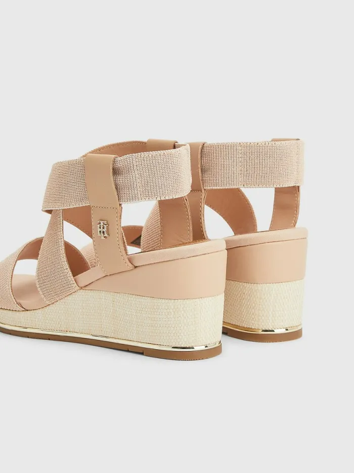 Tommy Hilfiger Essential Low Wedges Sandrift Womens Sandals Popular