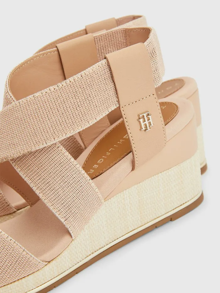 Tommy Hilfiger Essential Low Wedges Sandrift Womens Sandals Popular