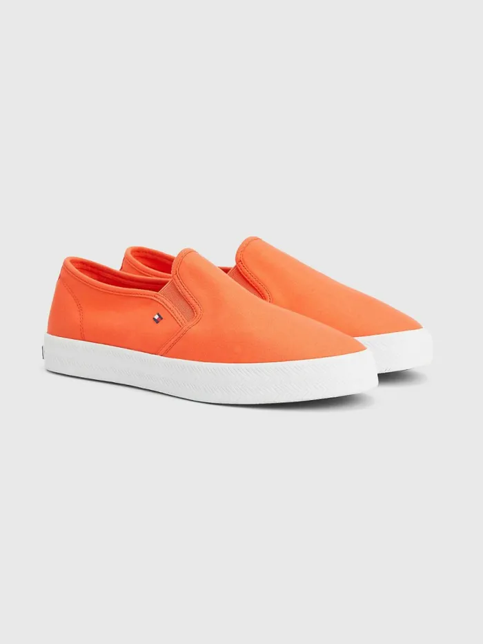 Tommy Hilfiger Essential Nautical SlipOn Trainers Hawaiian Coral Womens Trainers For Sale Tommy Hilfiger Essential Nautical SlipOn Trainers Hawaiian Coral Womens Trainers For Sale