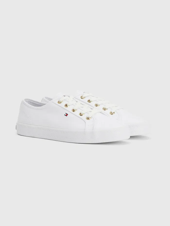 Tommy Hilfiger Essential Nautical Trainers White Womens Trainers Gift 4 You