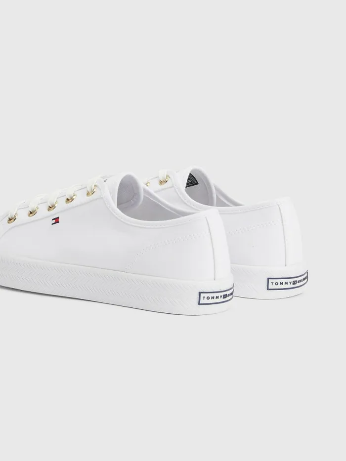 Tommy Hilfiger Essential Nautical Trainers White Womens Trainers Gift 4 You