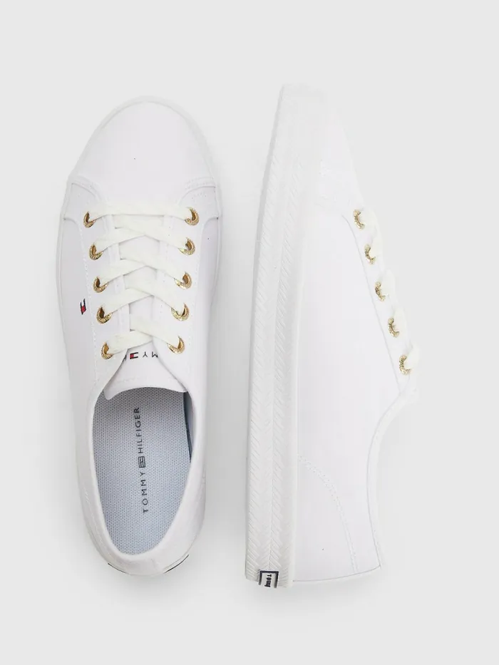 Tommy Hilfiger Essential Nautical Trainers White Womens Trainers Gift 4 You