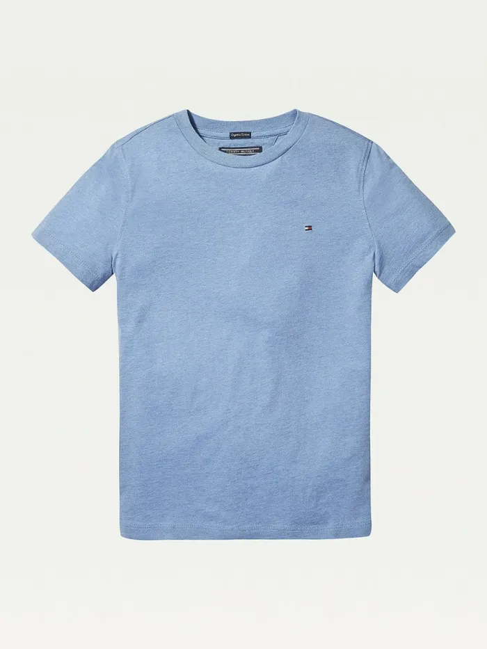 Tommy Hilfiger Essential Organic Cotton TShirt Dark Allure Heather Boys TShirts and Polos Online Tommy Hilfiger Essential Organic Cotton TShirt Dark Allure Heather Boys TShirts and Polos Online