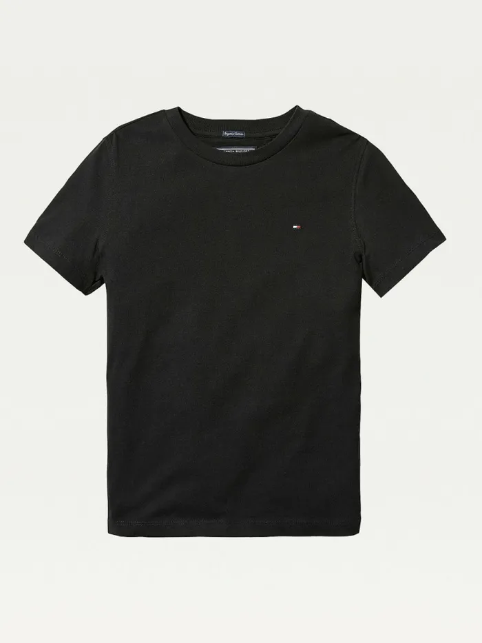 Tommy Hilfiger Essential Organic Cotton TShirt Meteorite Girls Tops and TShirts Gift Ideas Tommy Hilfiger Essential Organic Cotton TShirt Meteorite Girls Tops and TShirts Gift Ideas