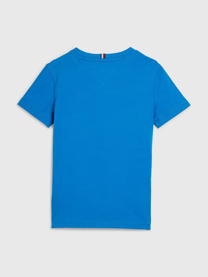 Tommy Hilfiger Essential Organic Cotton TShirt Regatta Blue Girls Tops and TShirts On Sale