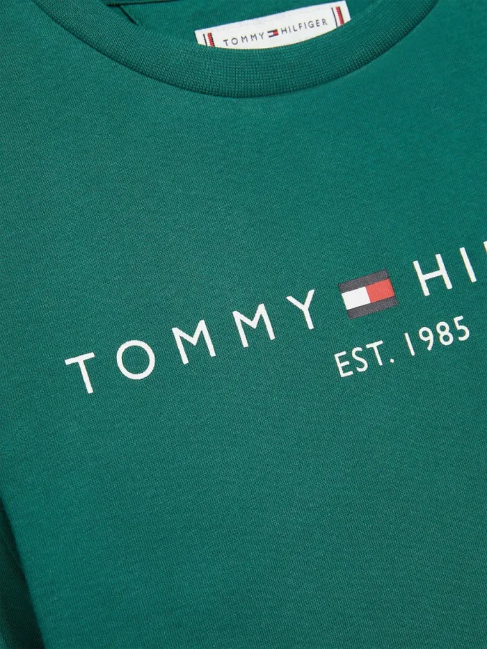 Tommy Hilfiger Essential Organic Cotton TShirt Rural Green Boys TShirts and Polos For Sale