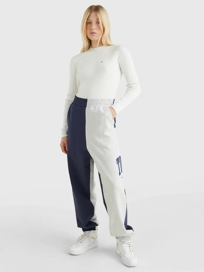 Tommy Hilfiger Essential RibKnit Jumper Ecru Womens Knitwear For Sale