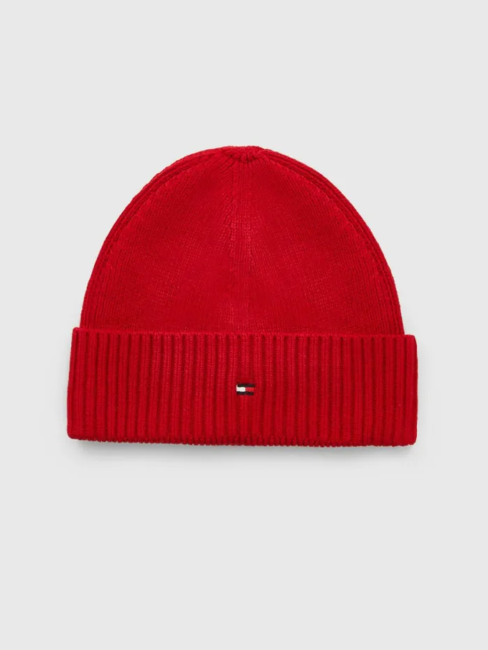Tommy Hilfiger Essential Rib Knit Short Beanie Tommy Red Mens Hats and Scarves Sale Tommy Hilfiger Essential Rib Knit Short Beanie Tommy Red Mens Hats and Scarves Sale