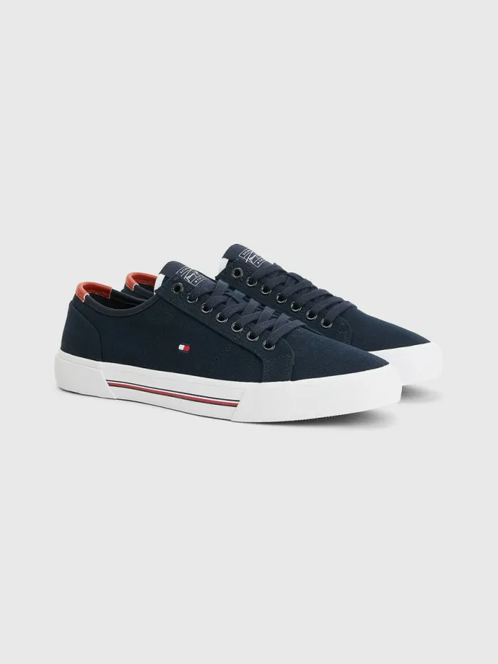 Tommy Hilfiger Essential Signature Canvas Trainers Desert Sky Mens Boots For Sale Tommy Hilfiger Essential Signature Canvas Trainers Desert Sky Mens Boots For Sale