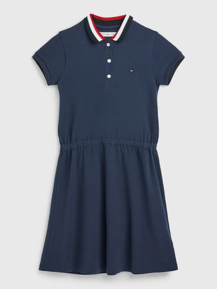 Tommy Hilfiger Essential Stripe Collar Polo Dress Twilight Navy Girls Dresses Cheap On Sale Tommy Hilfiger Essential Stripe Collar Polo Dress Twilight Navy Girls Dresses Cheap On Sale