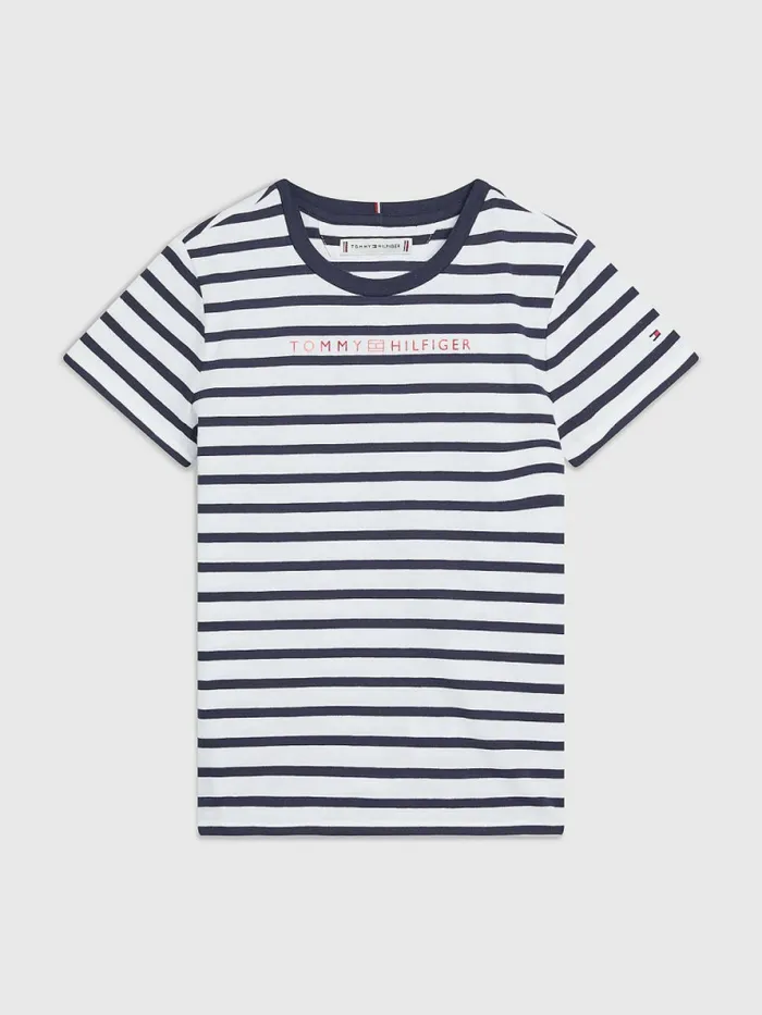 Tommy Hilfiger Essential Stripe TShirt Twilight NavyWhite Stripe Girls Tops and TShirts Cheap On Sale Tommy Hilfiger Essential Stripe TShirt Twilight NavyWhite Stripe Girls Tops and TShirts Cheap On Sale