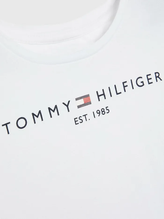 Tommy Hilfiger Essential TShirt And Shorts Set White Girls Sweatshirts and Hoodies Popular