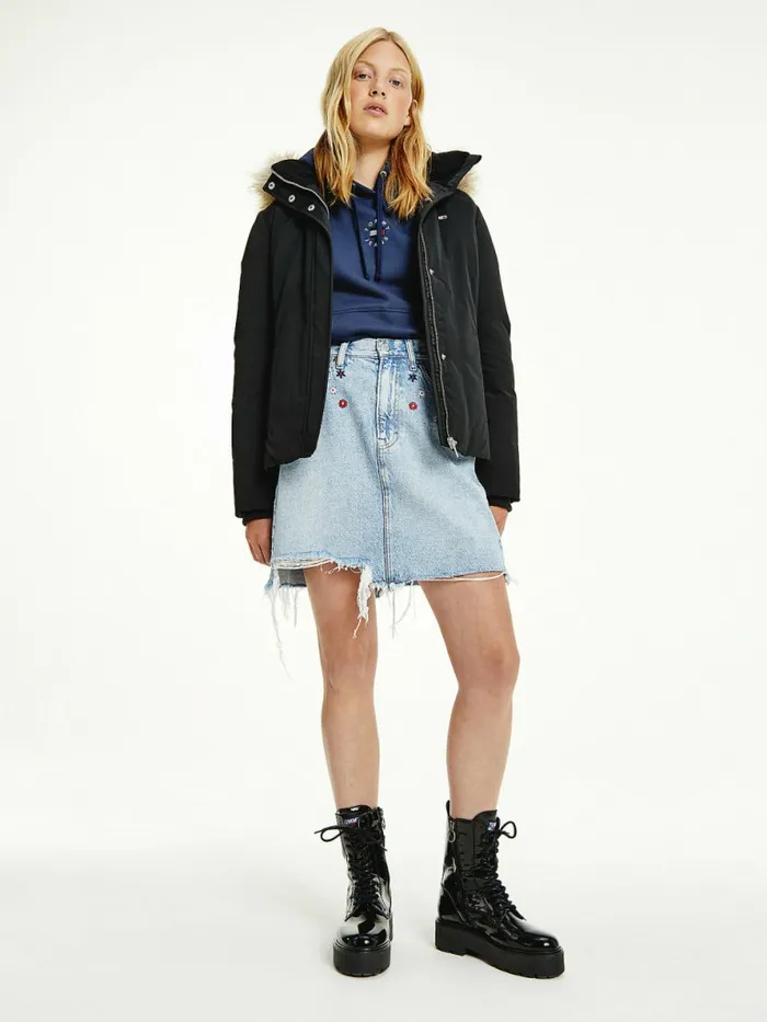 Tommy Hilfiger Essential Technical Down Jacket Black Womens Coats and Jackets Casaul Tommy Hilfiger Essential Technical Down Jacket Black Womens Coats and Jackets Casaul