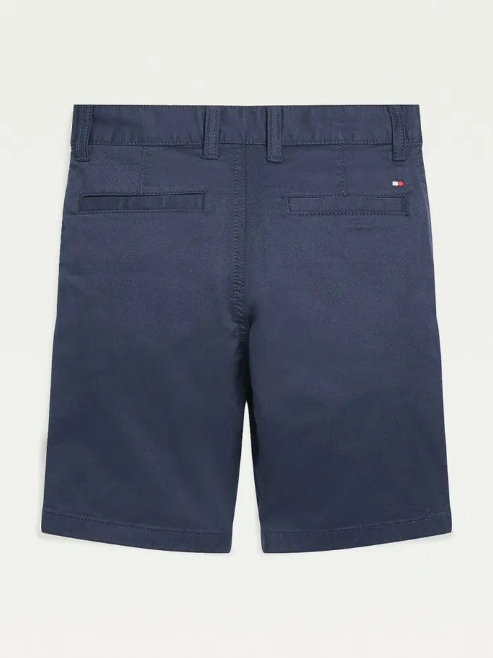 Tommy Hilfiger Essential Th Flex Chino Shorts Twilight Navy Boys Trousers and Shorts Gift 4 You