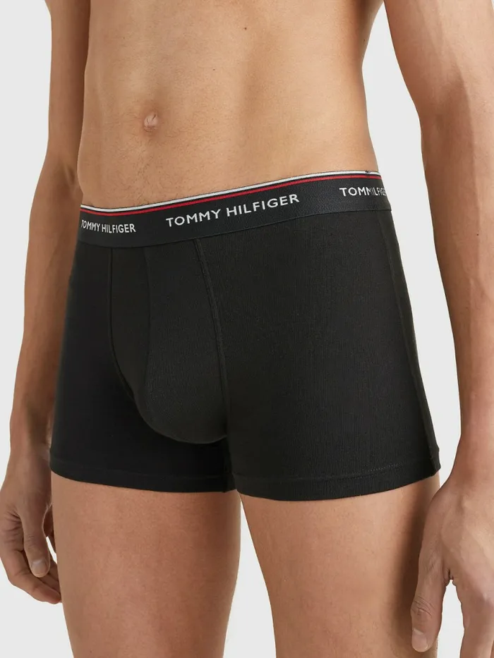 Tommy Hilfiger Exclusive 3Pack Organic Cotton Trunks Black Mens Underwear Gift 4 You