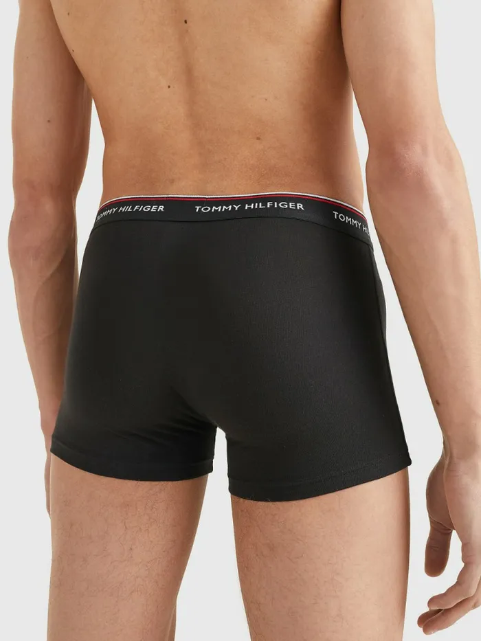 Tommy Hilfiger Exclusive 3Pack Organic Cotton Trunks Black Mens Underwear Gift 4 You