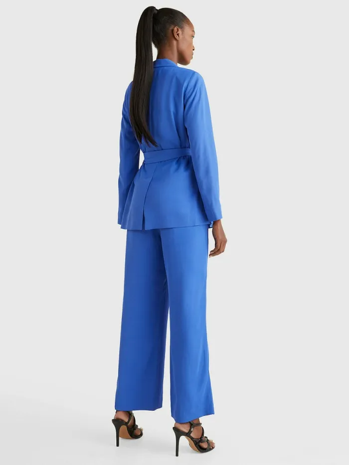 Tommy Hilfiger Exclusive Belted Blazer Verona Blue Womens Blazers
