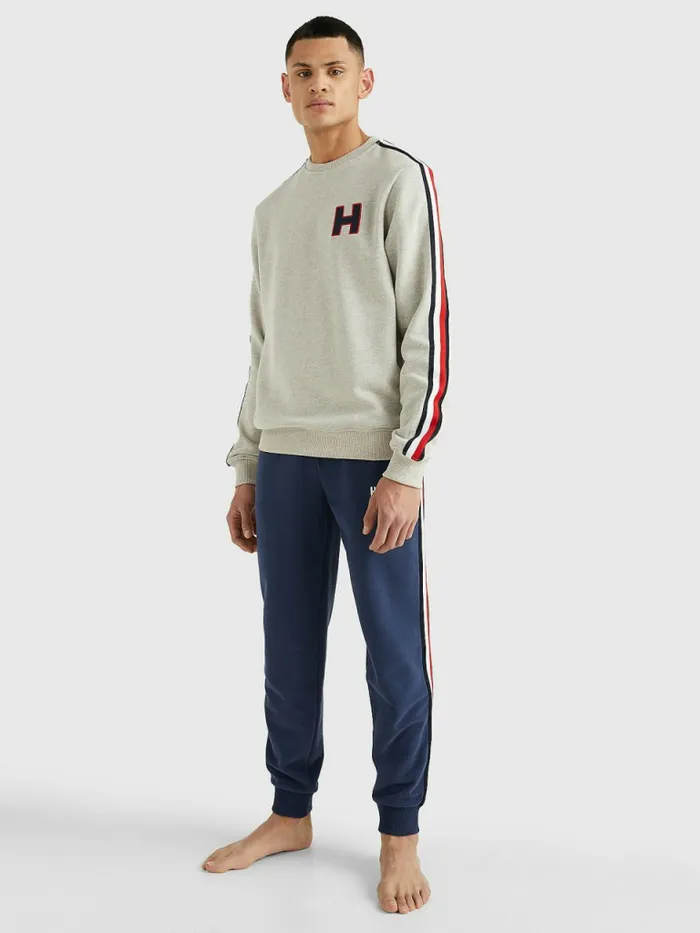 Tommy Hilfiger Exclusive Logo Track Sweatshirt LinoRecover Mens Sweatshirts and Hoodies Online