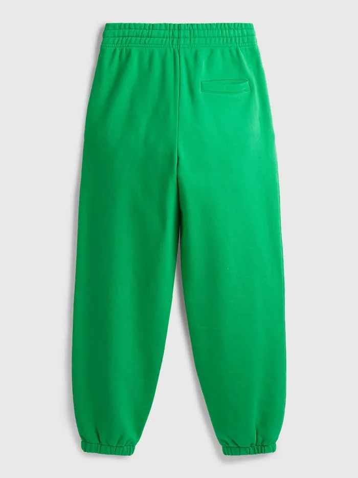 Tommy Hilfiger Exclusive Pop Drop Flag Joggers Spring Palm Green Womens Trousers