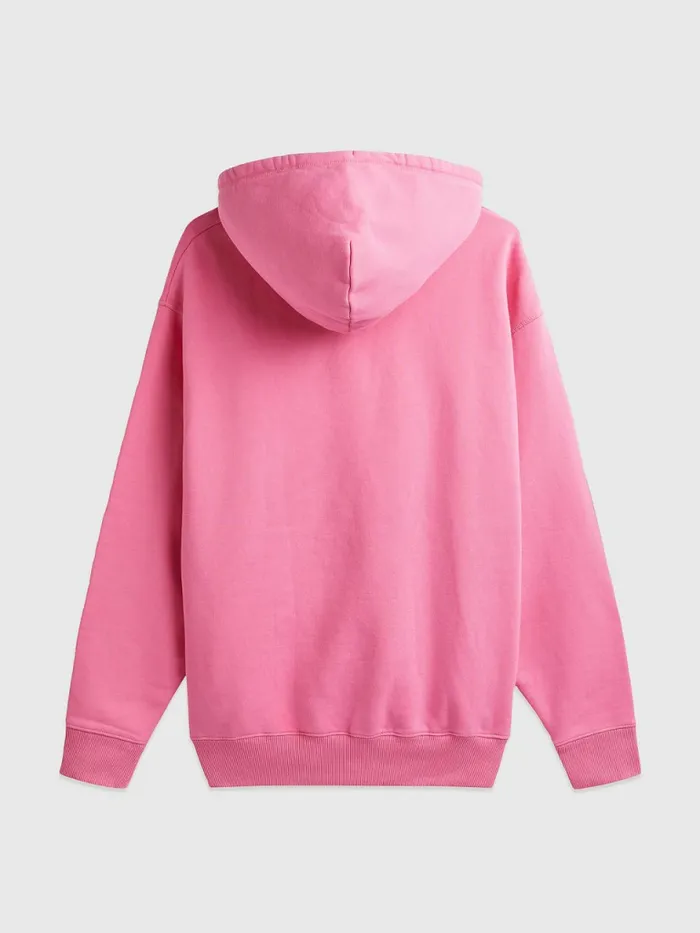 Tommy Hilfiger Exclusive Pop Drop Hoody Pop Pink Mens Sweatshirts and Hoodies Popular