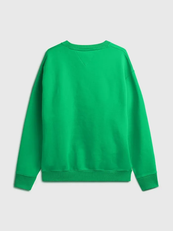 Tommy Hilfiger Exclusive Pop Drop Sweatshirt Spring Palm Green Mens Sweatshirts and Hoodies Gift Ideas