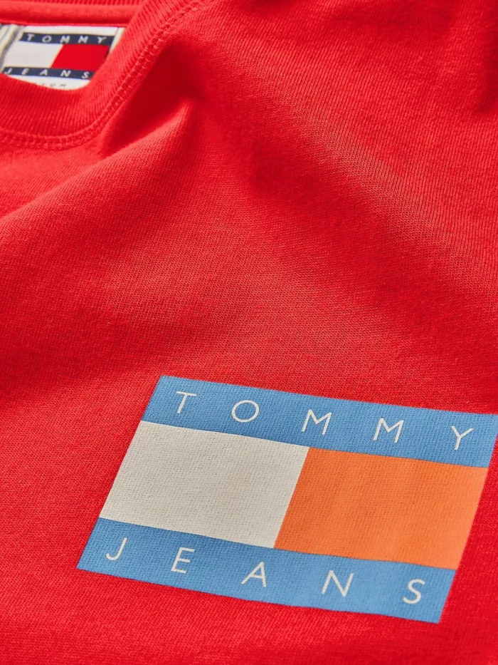 Tommy Hilfiger Exclusive Pop Drop TShirt Wagon Red Mens TShirts Casaul