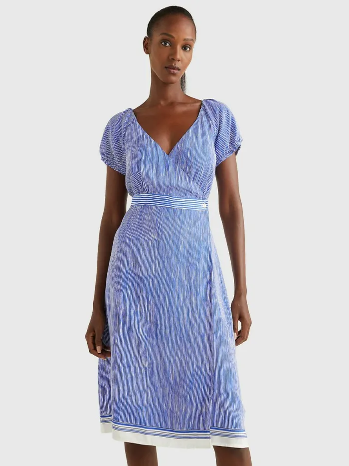 Tommy Hilfiger Exclusive Stripe Midi Wrap Dress Handpainted Ithaca StpVerona Blue Womens Dresses and Jumpsuits Gift 4 You Tommy Hilfiger Exclusive Stripe Midi Wrap Dress Handpainted Ithaca StpVerona Blue Womens Dresses and Jumpsuits Gift 4 You